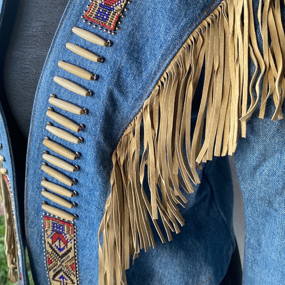 Vintage Western Fringe and Bead Jacket - Picture 3 of 13